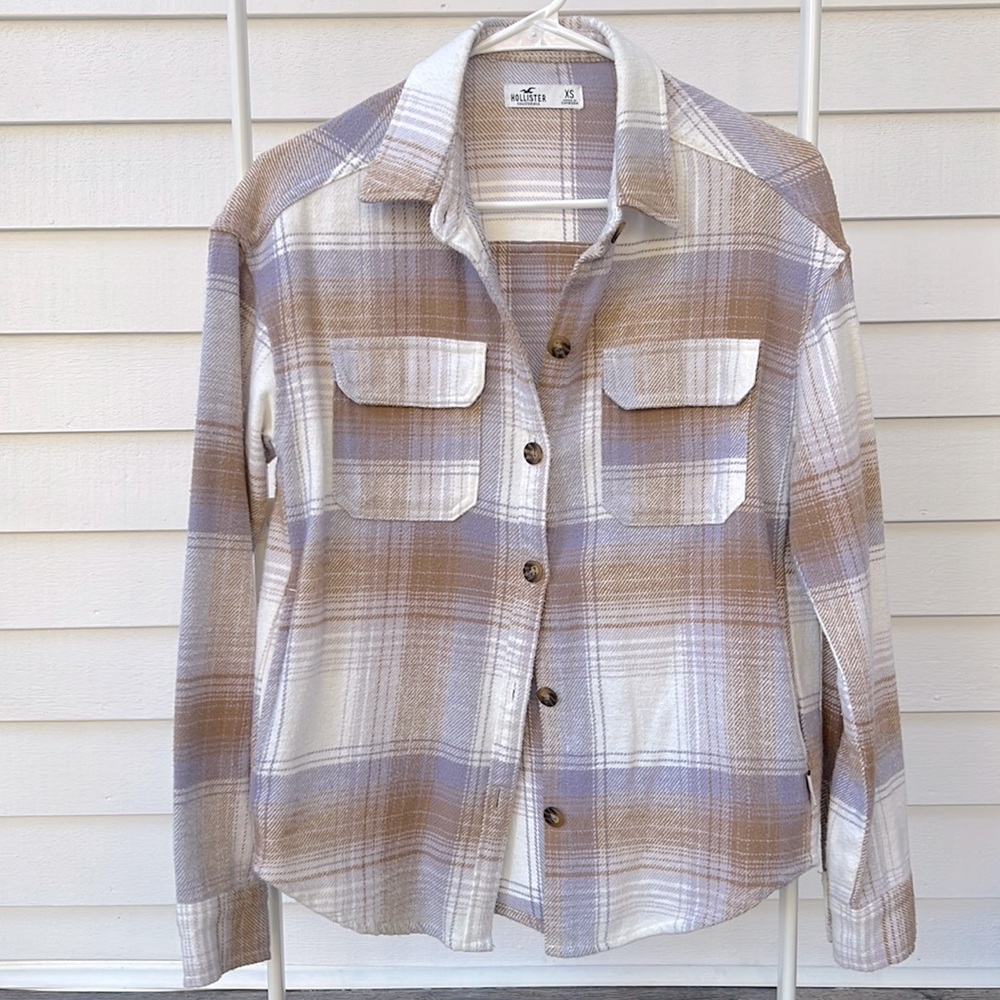 Hollister Womens  flannel shirt jacket. Size XS